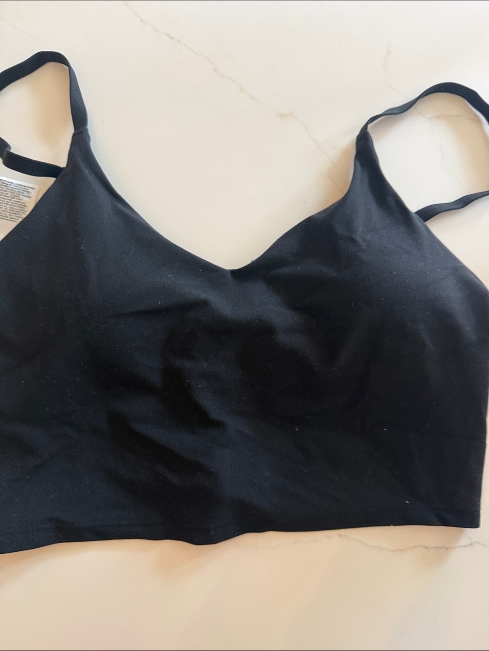 Athleta Black Wireless Bralette with Thin Adjustable Straps